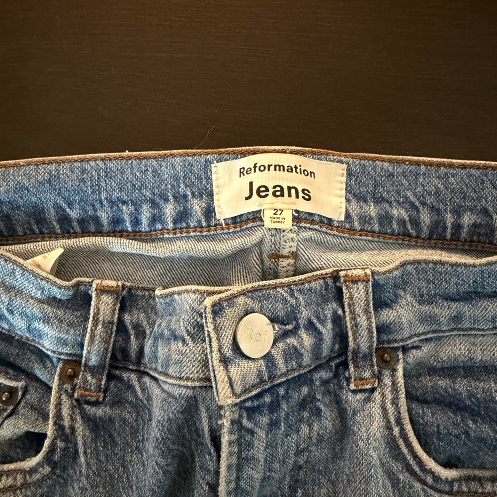 Reformation Light Blue Flared Jeans - Picture 5 of 5